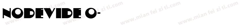 nodevide o字体转换